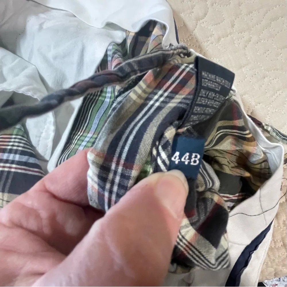 Polo by Ralph Lauren Mens Plaid‎ Green Navy Madras Shorts Size 44B